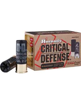 Hornady Critical Defense 12 Gauge 2.75" 00 Buck 10 Rounds 10 Boxes per Case