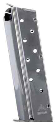 MEC-Gar Magazine 1911 Government. 9 mm Luger 9 Rounds Nickel