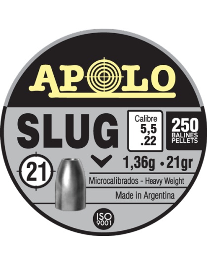 Apolo Pellets Hatsan Apolo 22 Slug 21 Grain 250 Pack