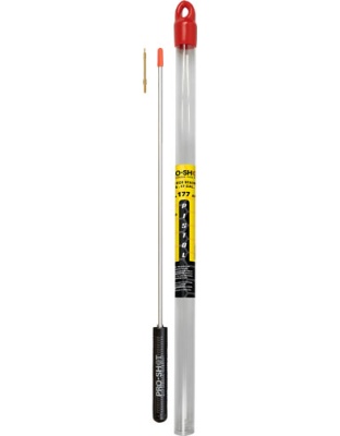 Pro-Shot Products Stainless 1-Piece Pistol Cleaning Rod 12".17 Caliber with Jag