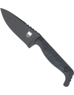 Cobratec Knives Kingpin 4" Fixed Blade Black D2 Steel with Kydex Sheath