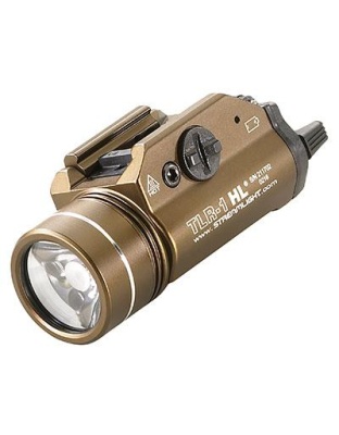 Streamlight TLR-1 HL Weapon Light 1000 Lumens FDE