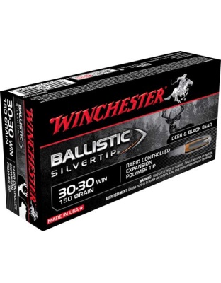 Winchester Ammunition Supreme 30-30 Win 150 Grain Silver-Tip 20 Rounds 10BX