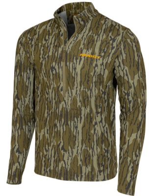Muddy Apparel Trx Lightweight Quarter Zip Mo Bottomland Large