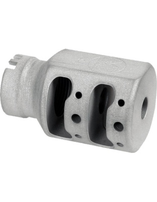 Midwest Industries Alpha Tank Brake 1/2X28 9 mm Silver Matte