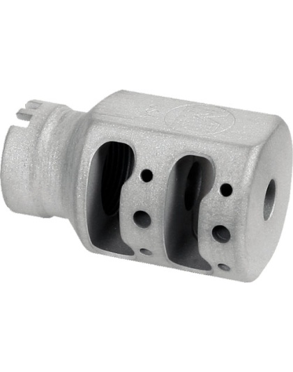 Midwest Industries Alpha Tank Brake 1/2X28 9 mm Silver Matte