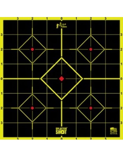 Pro-Shot Products Splatter Shot Target Sight-in 8" Green Peel/Stick 6EA