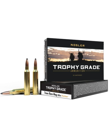 Nosler Bullets Trophy 7 mm Remington Magnum 160 Grain Partition Tip 20 Rounds 10B/C
