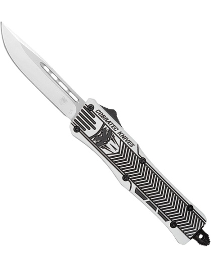 Cobratec Knives Medium CTK1 Out-the-Front Certakote Arctic White 3" D2