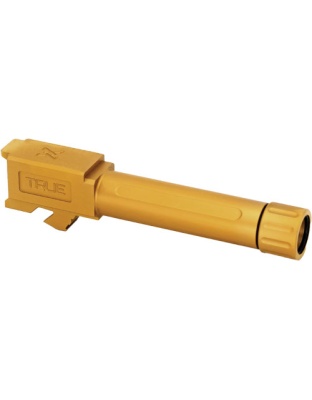 True Precision for Glock 26 Barrel Threaded Gold Tin