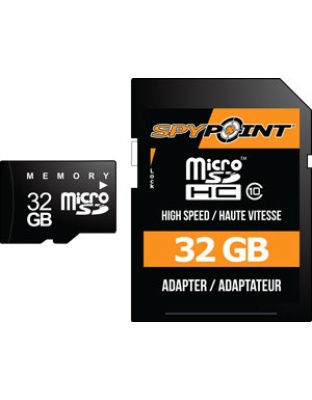 Spypoint Trail Cam 32GB Micro/Sd Card High Speed Class 10