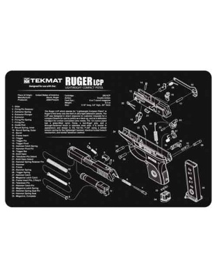Tekmat Armorers Bench Mat 11"x17" Ruger Lcp Pistol