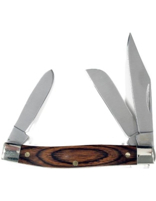Ruko Folder 3.5" Pakkawood Handle Clamshell