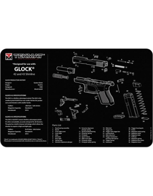 Tekmat Armorers Bench Mat 11"x17" for Glock 42/43