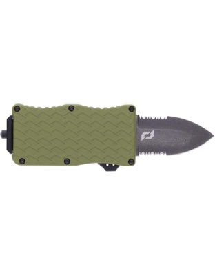 Schrade Knife Uproar Mini D/A Out-the-Front 1.9" Dagger Point Od Green