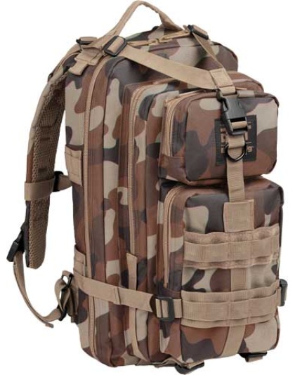 Bulldog Compact Backpack with Molle Throwback Camo