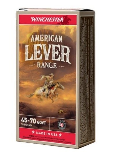 Winchester Ammunition American Lever 45-70 Government 300 Grain Jacketed Hollow Point 20 Rounds 10BX