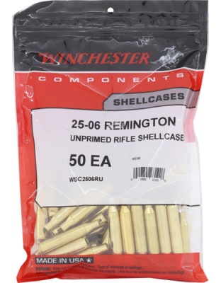 Winchester Unprimed Cases 25-06 Rem 50 Pack 20-Pack/Cs