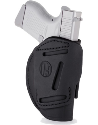 1791 Gunleather 4-Way/Outside-the-Waistband Mul Fit SZ1 1911 Frame 3-4" Black Right-Hand Inside-the-Waistband Holster