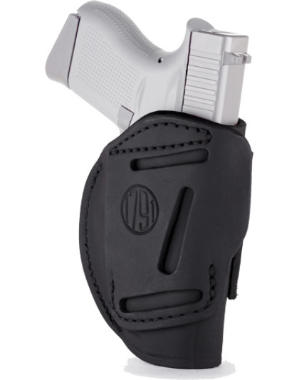 1791 Gunleather 4-Way/Outside-the-Waistband Mul Fit SZ1 1911 Frm 3-4" Black Right-Hand Inside-the-Waistband Holster