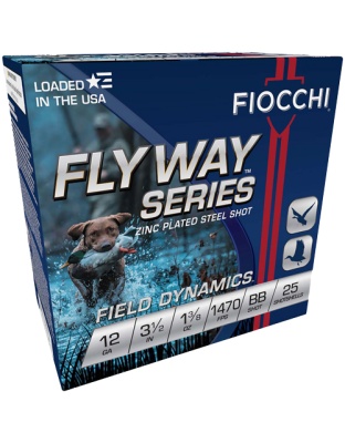 Fiocchi Flyway 12 Gauge 3.5" 1-3/8 Ounce #Bb 1470 Feet Per Second 25 Rounds 10B/C