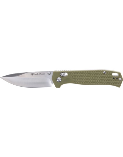 Smith & Wesson Knife 24/7 Pivot Lock Drop Point 3.3" Stainless Steel/Gray