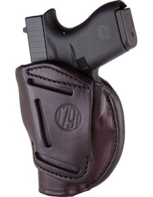1791 Gunleather 4-Way/Outside-the-Waistband Mul Fit SZ1 1911 3-4" Signr Brown Right-Hand Inside-the-Waistband Holster