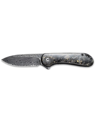 Civivi Knife Elementum 2.96" Shredded Cbn Fiber/Golden Dmscs