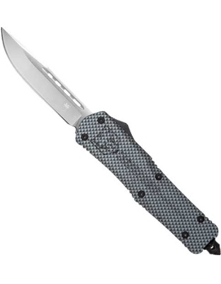 Cobratec Knives Small FS3 Out-the-Front Carbon Fiber 3" D2 Drop Point