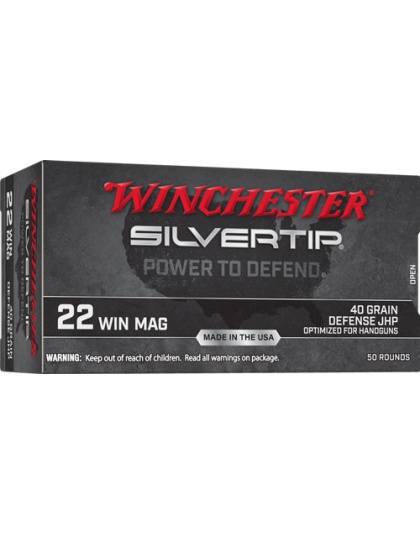 Winchester Ammunition Silvertip 22WMR 40 Grain Hollow Point 50 Rounds 20 Boxes per Case