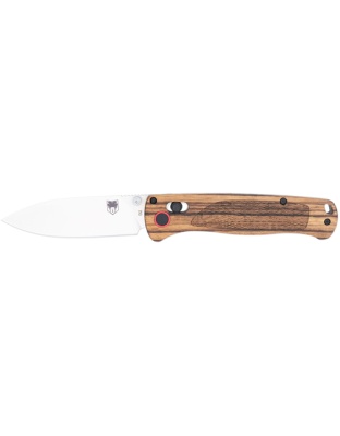 Cobratec Knives Zebrawood Folder 3" Zebrawood/Stainless Steel D2 Bar Lock