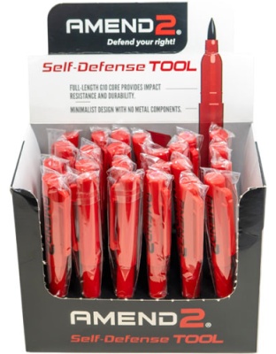 AMEND2 G10 Red Self Defense Tool Display 24 Units