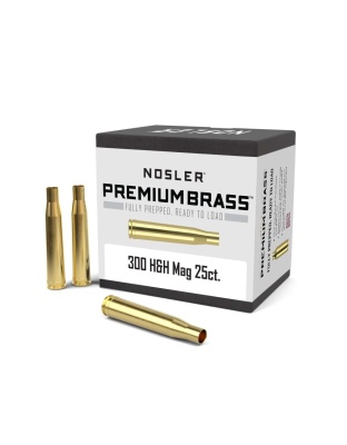Nosler Unprimed Brass Rifle Cartridge Cases.300 H&H 25/ct