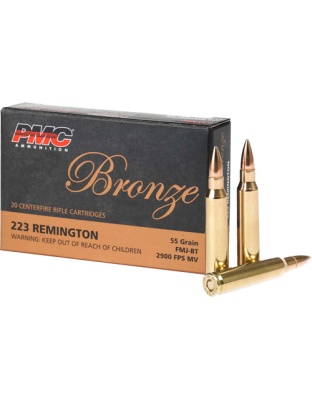 PMC 223 Rem 55 Grain Full Metal Jacket Boat Tail 20 Rounds 50 Boxes per Case