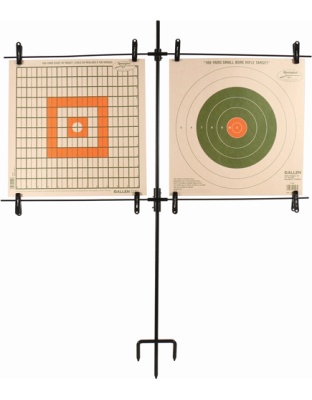 Allen Paper Target Stand Includes 8 Clips/Steel Frame