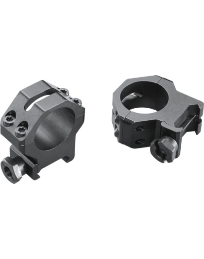 Weaver Rings 4-Hole Tactical 1" High Matte