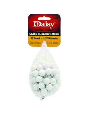 Daisy Slingshot Ammo Glass 1/2in. 75ct.