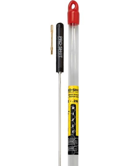 Pro-Shot Products Stainless 1-Piece Pistol Cleanin Rod 18".22 Caliber & Up