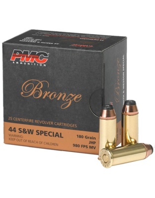 PMC 44 Sw Special 180 Grain Jacketed Hollow Point 25 Rounds 20 Boxes per Case