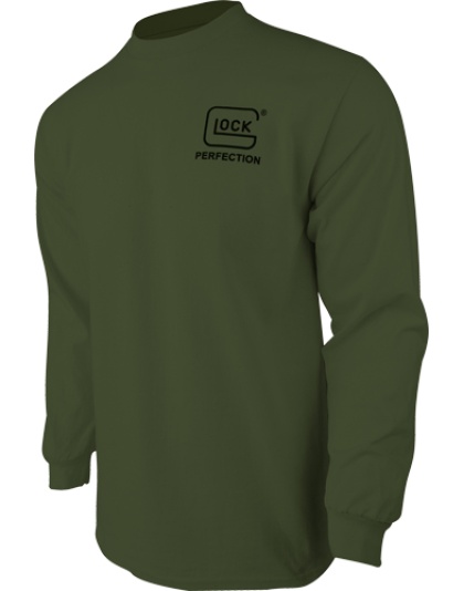 Glock Born in Austria Long Sleeve Shirt Military Green 2XL