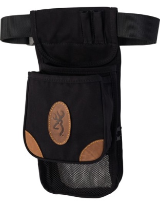 Browning Lona Canvas Shell Pouch Deluxe with Belt Black/Brwn