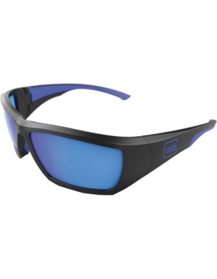 Glock Tactical Glasses Blue Line Black Blue Mirror Lens