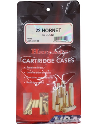 Hornady Unprimed Cases 22 Hornet 50 Pack 5-Pack/Cs