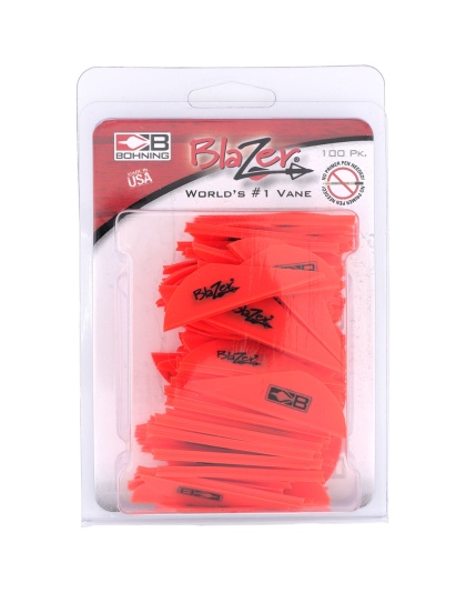 Bohning Blazer Vanes Neon Red 100 pk.