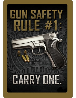 Rivers Edge Sign 12"x17" "Gun Safety"