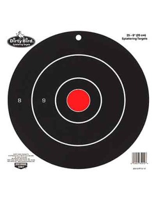 Birchwood Casey B/C Target Dirty Bird 8" Bull's-Eye 25 Targets