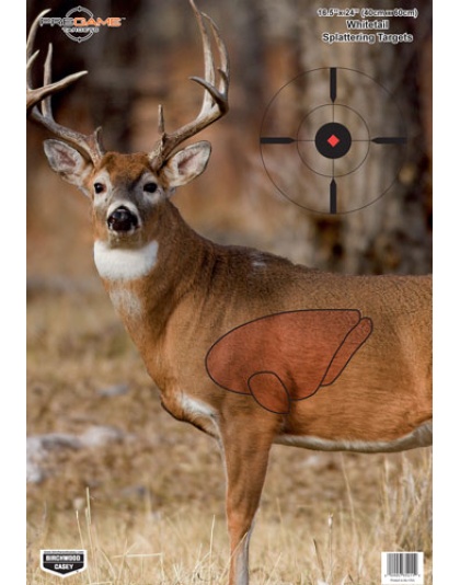 Birchwood Casey B/C Target Pregame 16.5"X24" Whitetail Deer Target 3-Targts