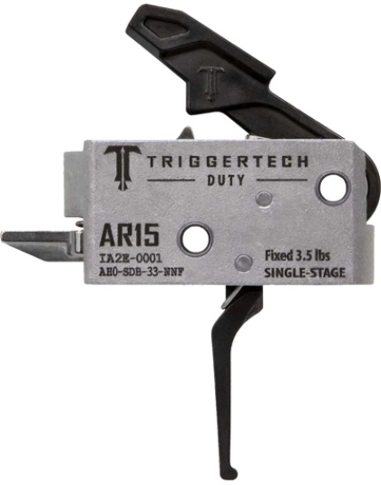 Triggertech AR-15 Single Stage Black Duty Flat 3.5LB
