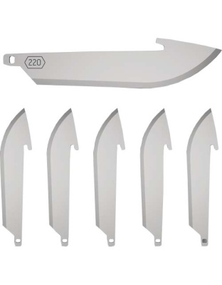 Outdoor Edge 2.2" Drop Point Blade Pack 6 Stainless Steel Blades