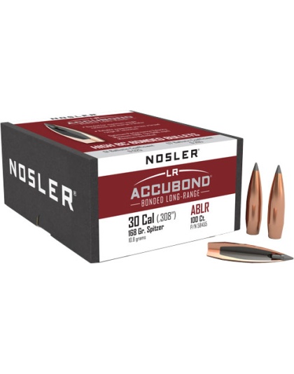 Nosler Bullets 30 Caliber .308 168 Grain Accubond Long Rifle 100 Count